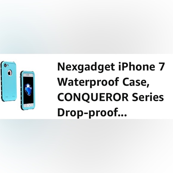 ⭐️Used Nexgadget iPhone 7 Case in turquoise blue…Conquer Series K21 - Picture 3 of 4